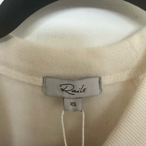 Rails Quincy Cutout Sweatshirt in Winter White Size XS - Picture 5 of 7